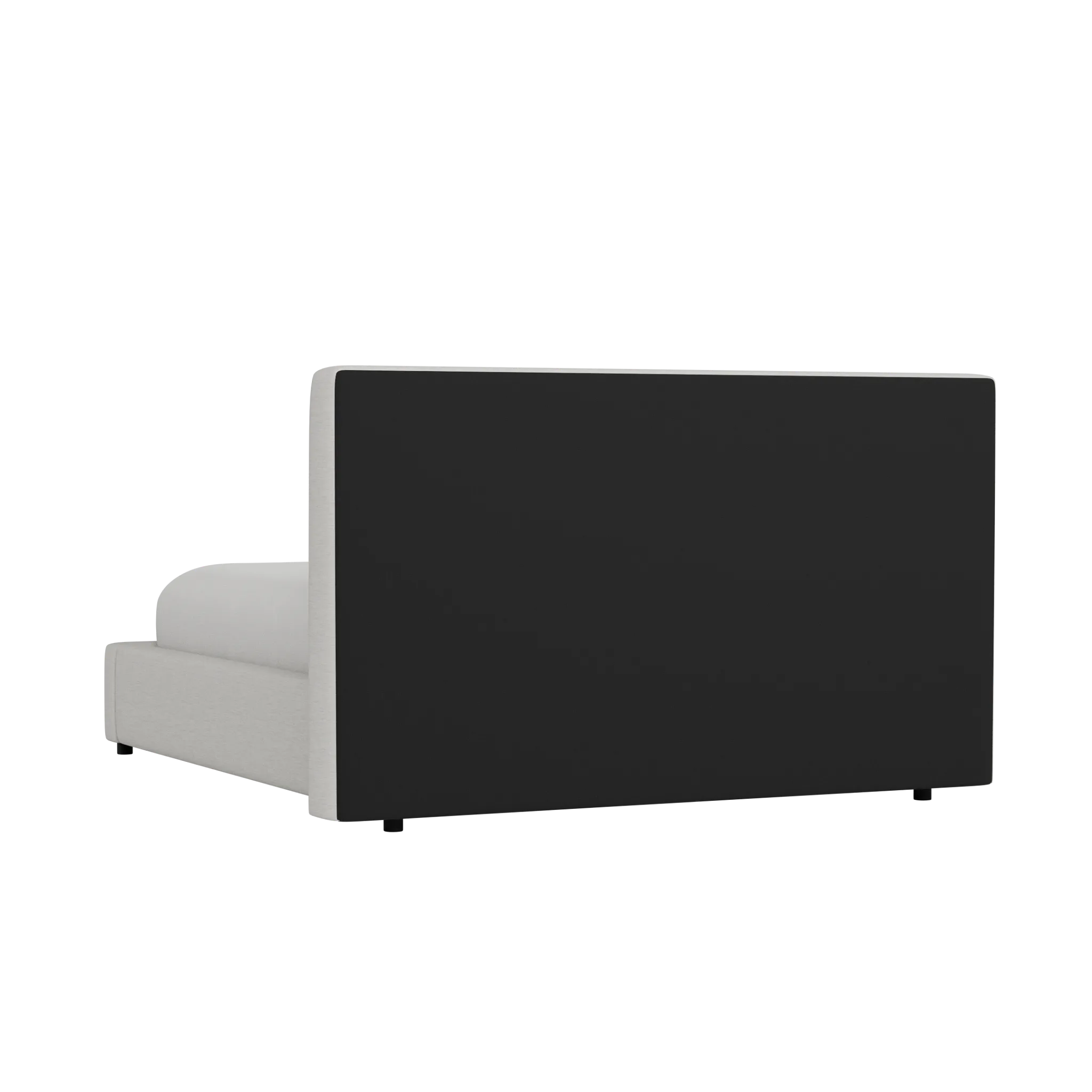 Grayton Maguire Ivory 44" Upholstered Platform Bed