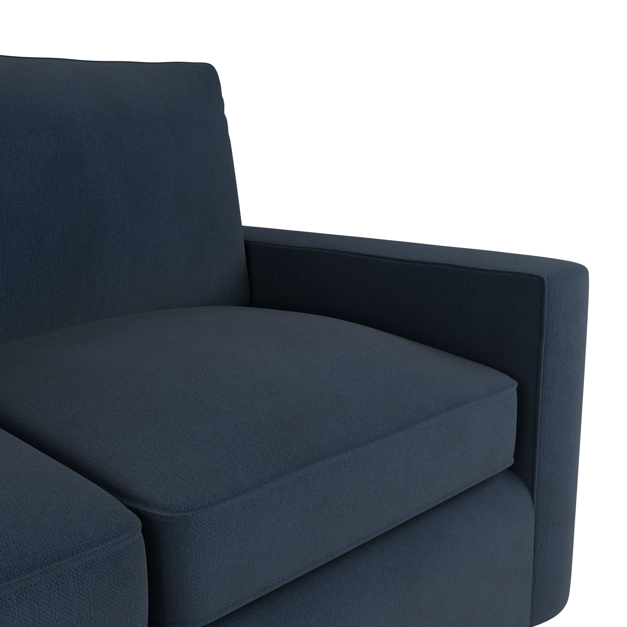 Siesta Revenue Dark Blue Fabric Memory Foam Sleeper