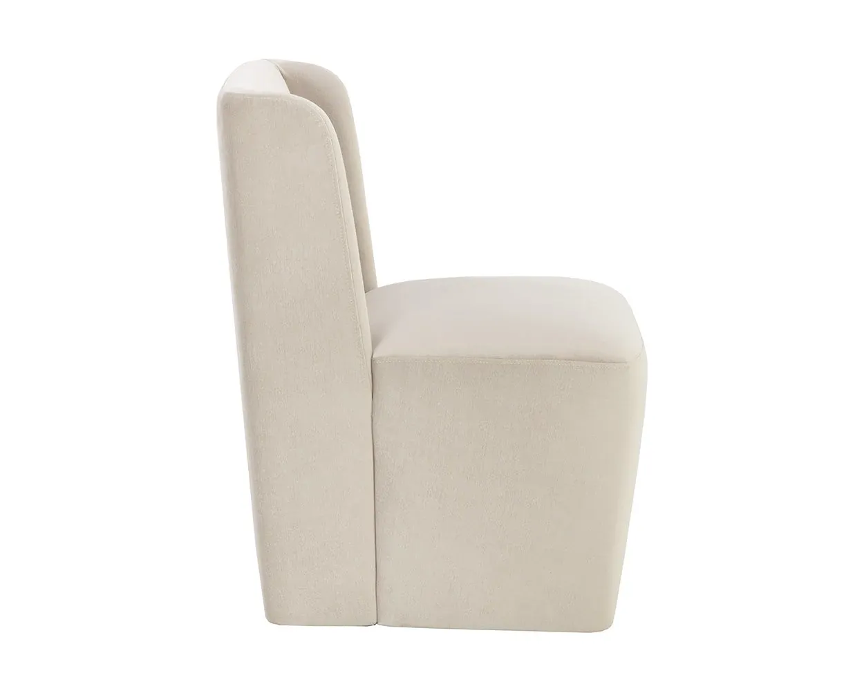 Breve Light Beige Fabric Upholstered Side Chair