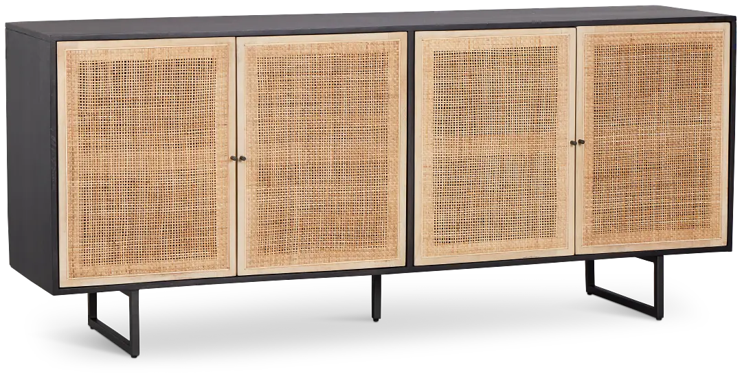 Malibu Black Credenza Malibu Black Credenza