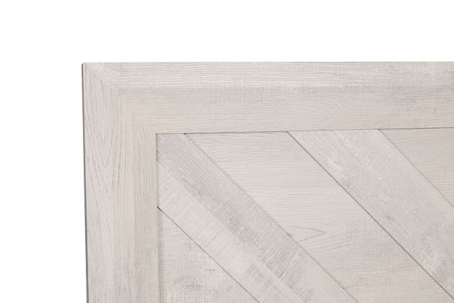 Delray White Panel Bed