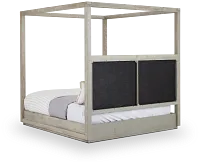 Madden Light Tone Uph Canopy Bed