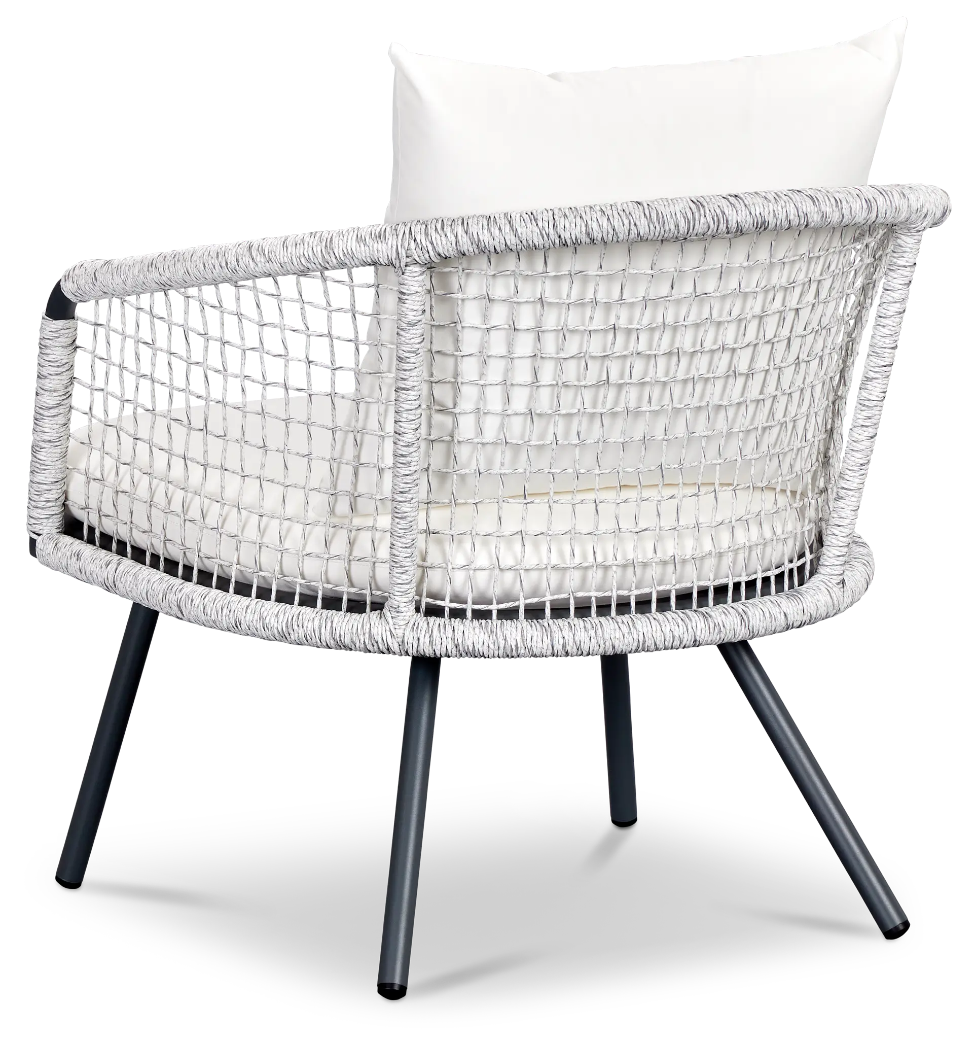 Malaga Gray White Arm Chair Malaga Gray White Arm Chair