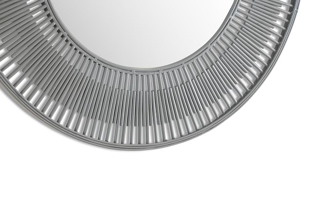 Sunburst Metal Round Mirror