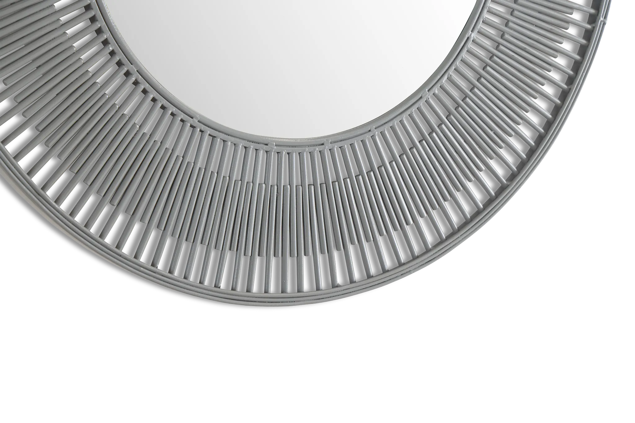 Sunburst Metal Round Mirror