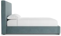 Grayton Sutton Blue 54" Upholstered Platform Bed