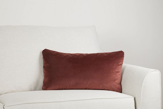 Lauran Orange Lumbar Accent Pillow