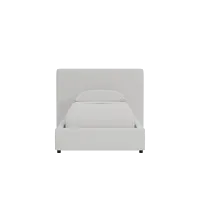 Grayton Delray Pewter 44" Upholstered Platform Bed