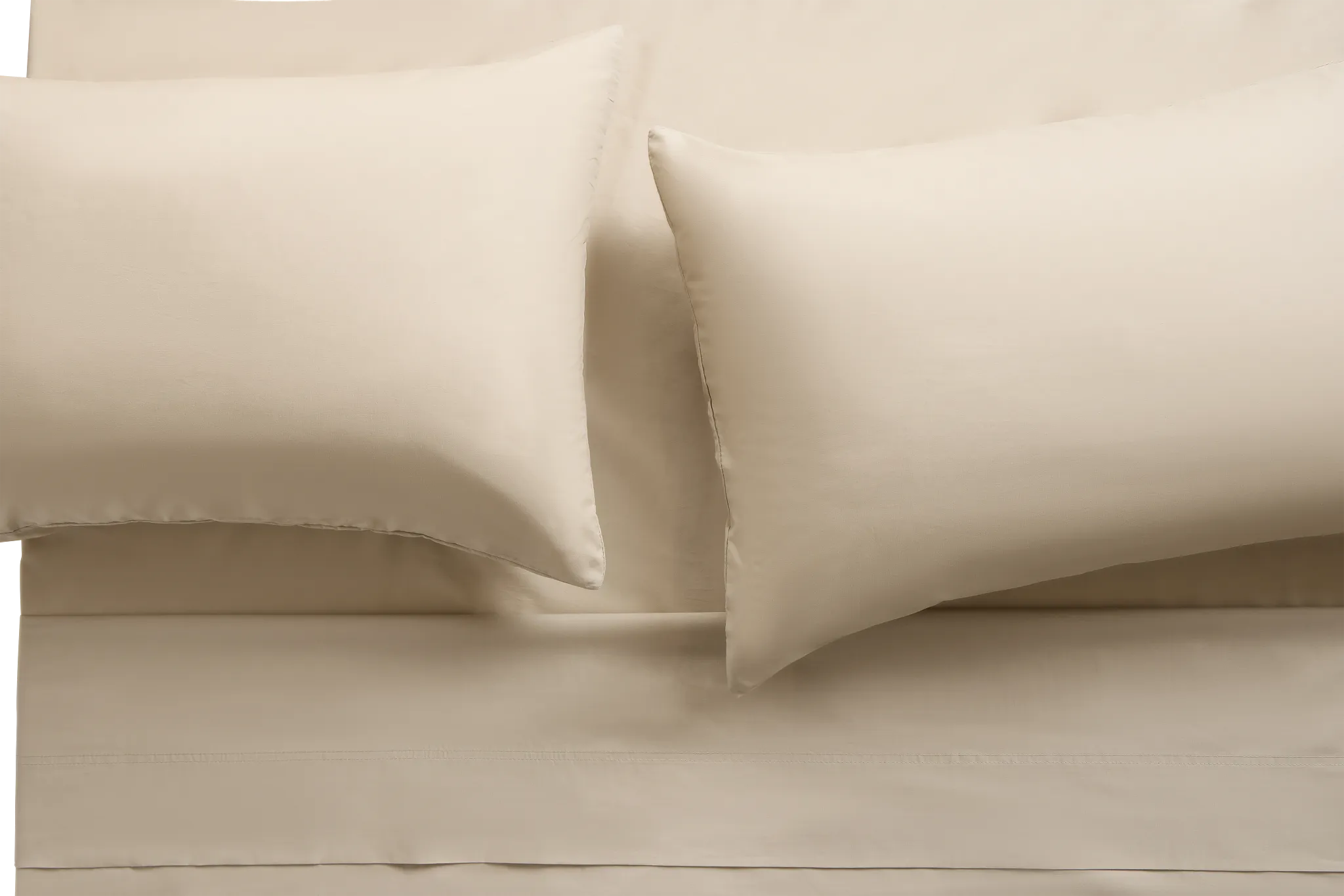 Rest & Renew Percale Cotton Beige 200 Thread Sheet Set