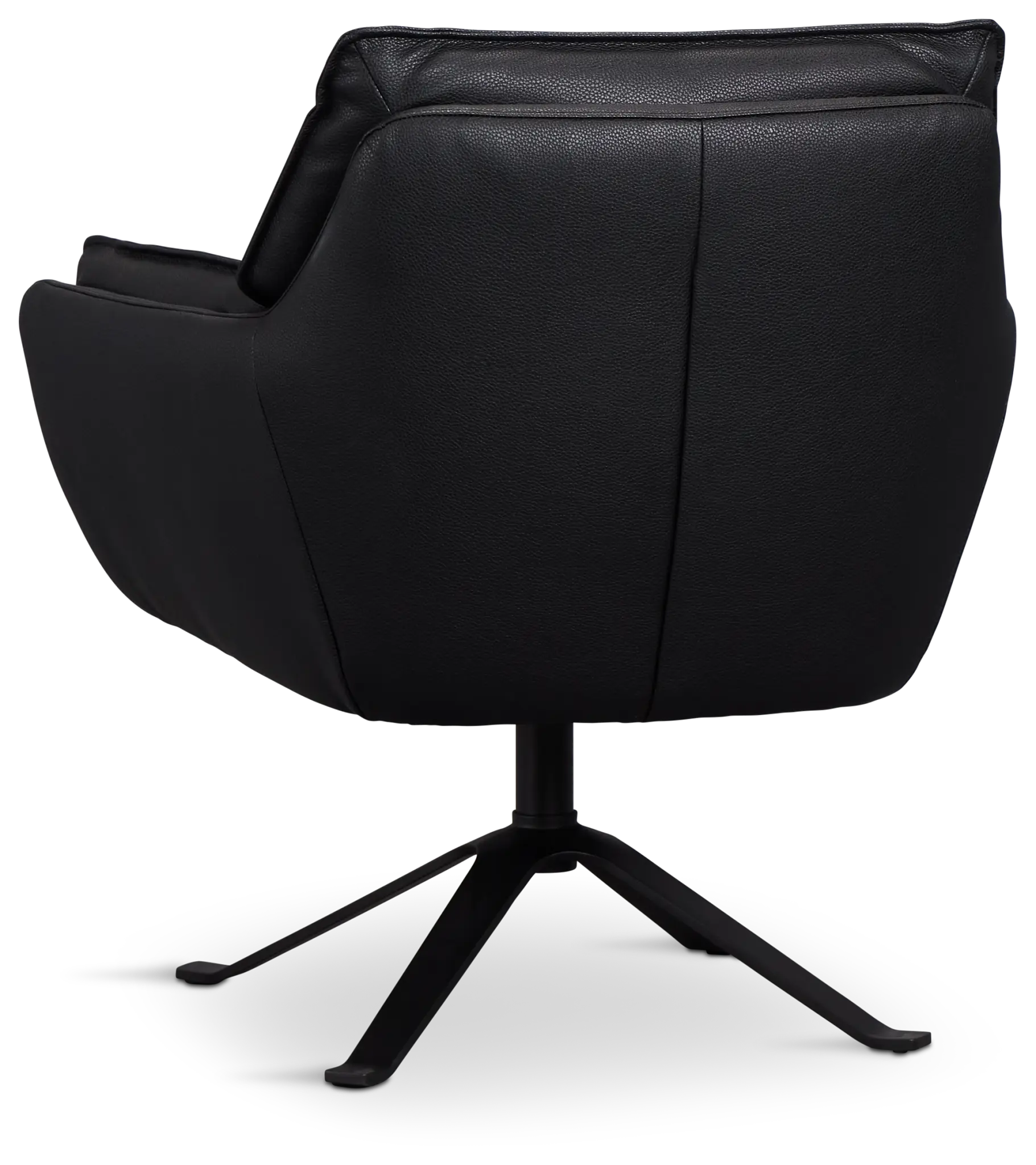 Farley Black Micro Swivel Accent Chair Farley Black Micro Swivel Accent Chair