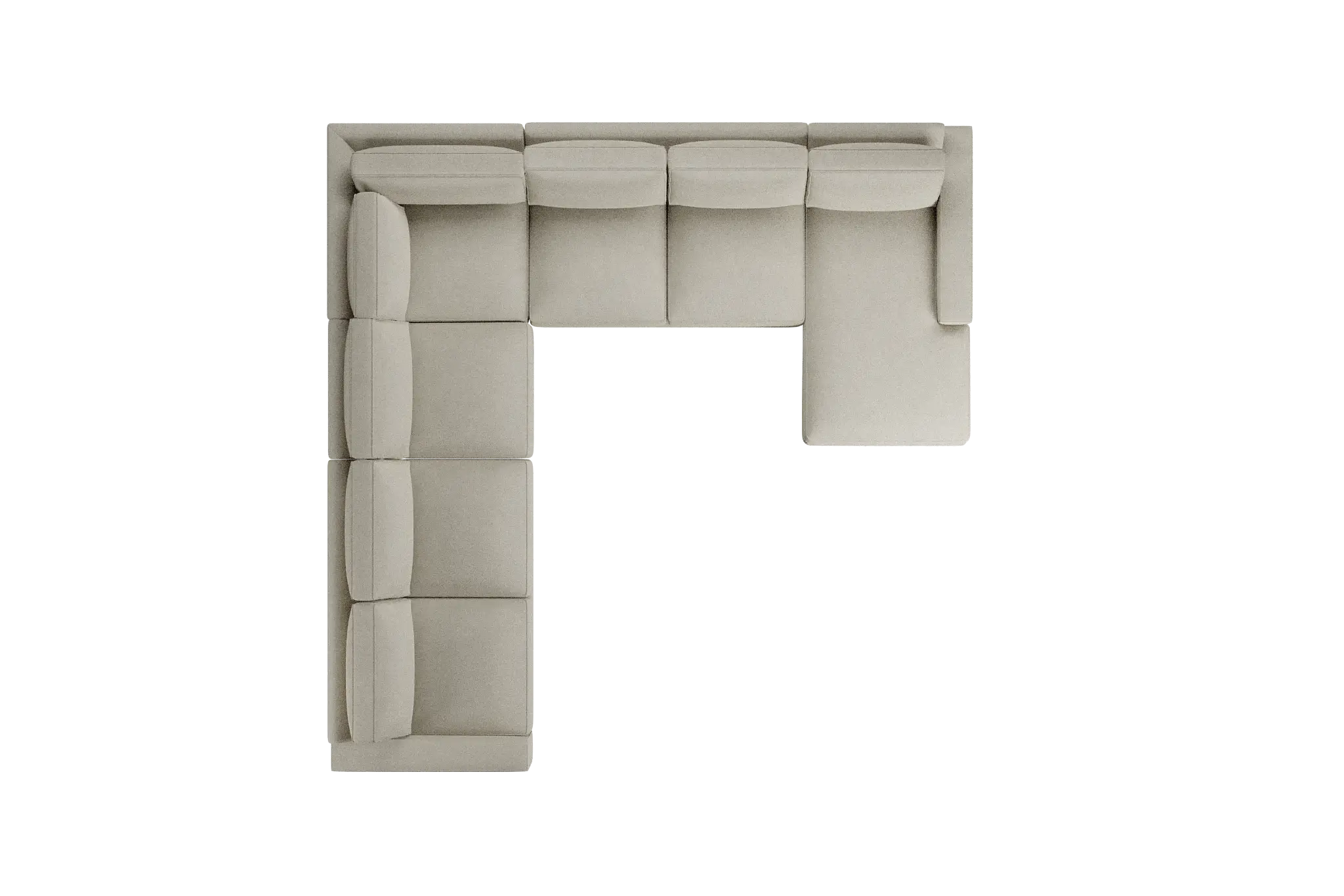 Edgewater Suave Beige Large Right Chaise Sectional Edgewater Suave Beige Large Right Chaise Sectional
