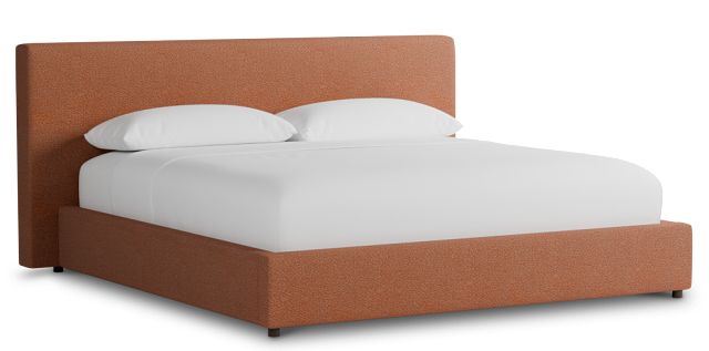 Grayton Sutton Orange 44" Upholstered Platform Bed