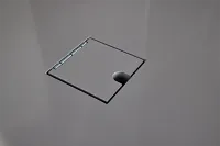 Newport Gray Large Peninsula Door Wall Desk