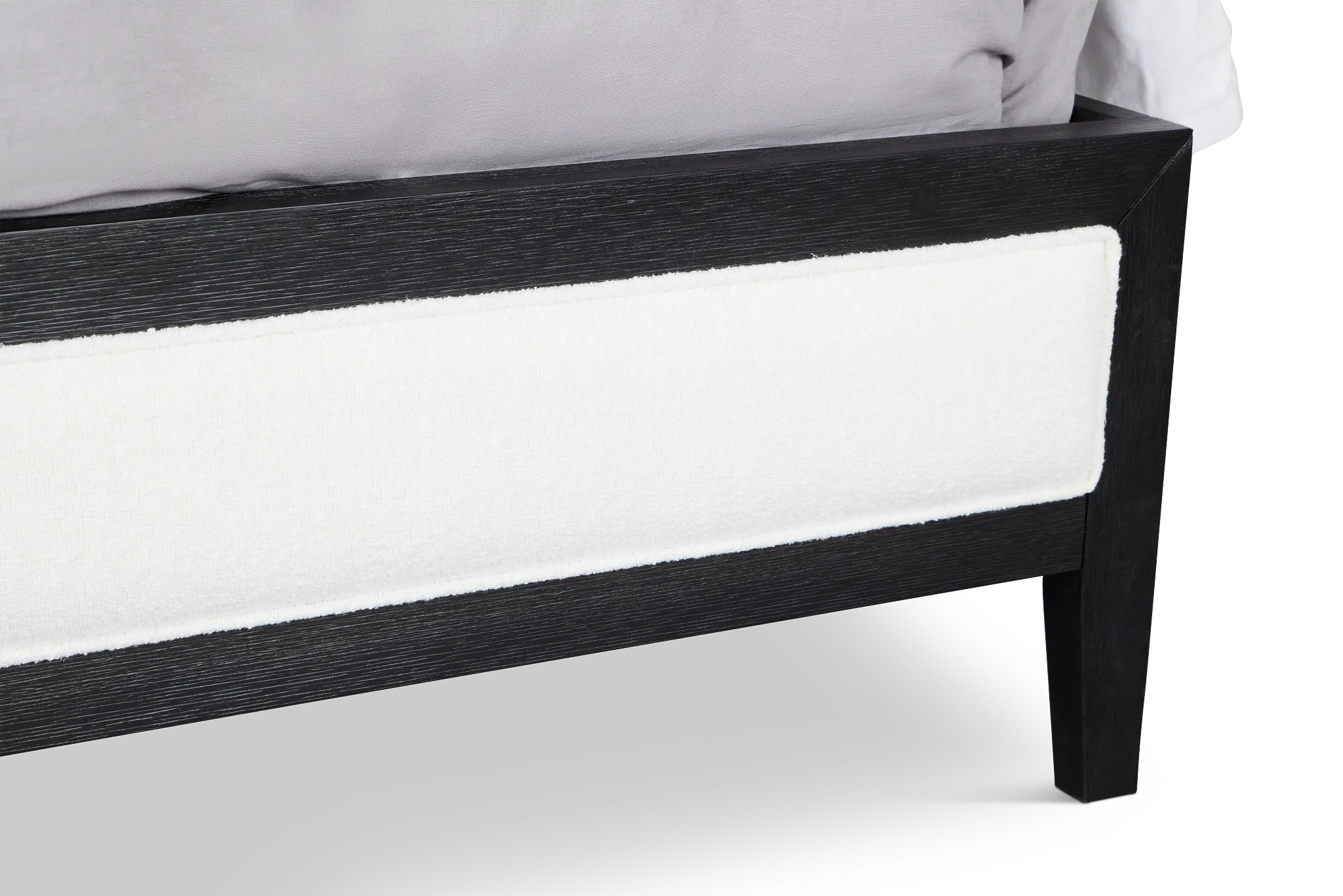 Alden Black Uph Platform Bed