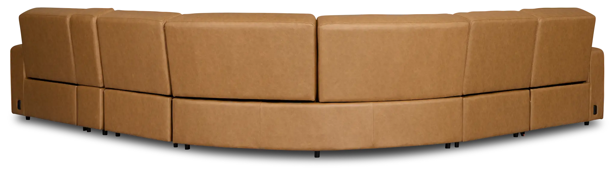 Sawyer Light Brown Micro Medium Dual Power 2-arm Reclining Sectional Sawyer Light Brown Micro Medium Dual Power 2-arm Reclining Sectional