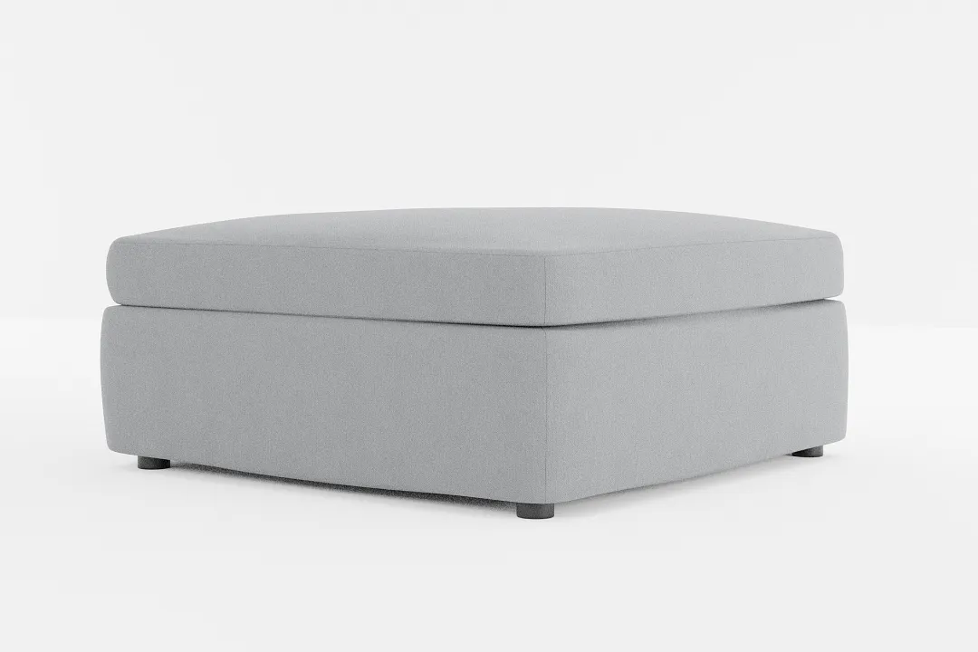 Destin Revenue Gray Fabric Cocktail Ottoman
