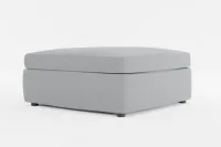 Destin Revenue Gray Fabric Cocktail Ottoman