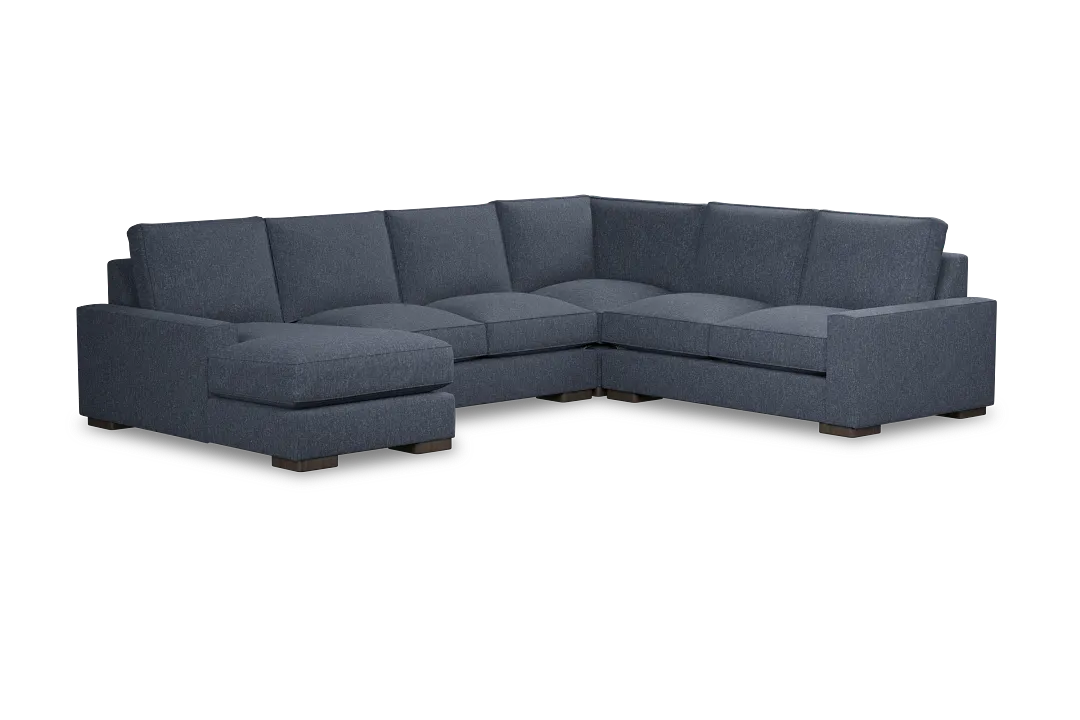 Edgewater Maguire Blue Medium Left Chaise Sectional
