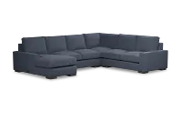 Edgewater Maguire Blue Medium Left Chaise Sectional