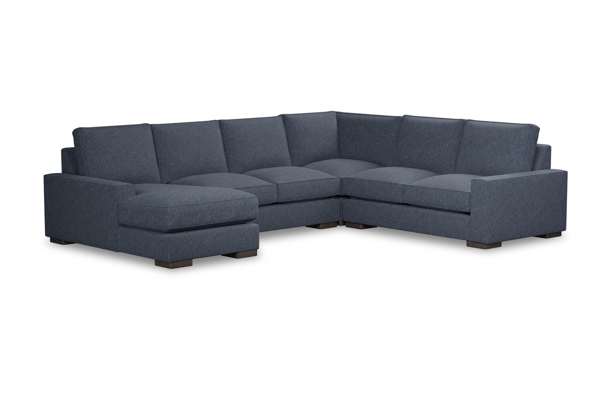 Edgewater Maguire Blue Medium Left Chaise Sectional