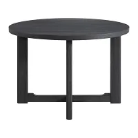 Gareth Dark Gray Round Table & 4 Upholstered Chairs