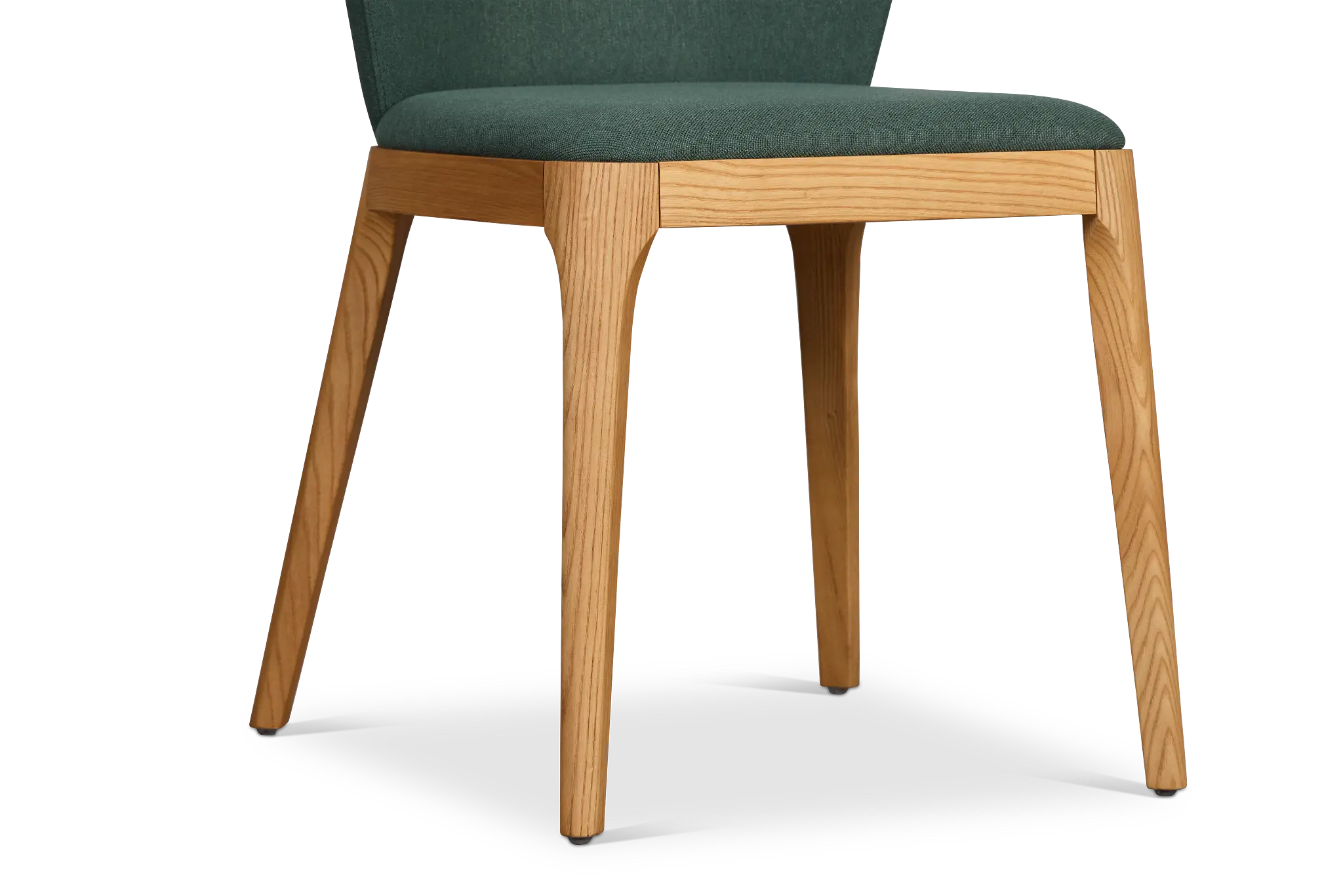 Nomad Dark Green Upholstered Side Chair With Light Tone Legs Nomad Dark Green Upholstered Side Chair With Light Tone Legs