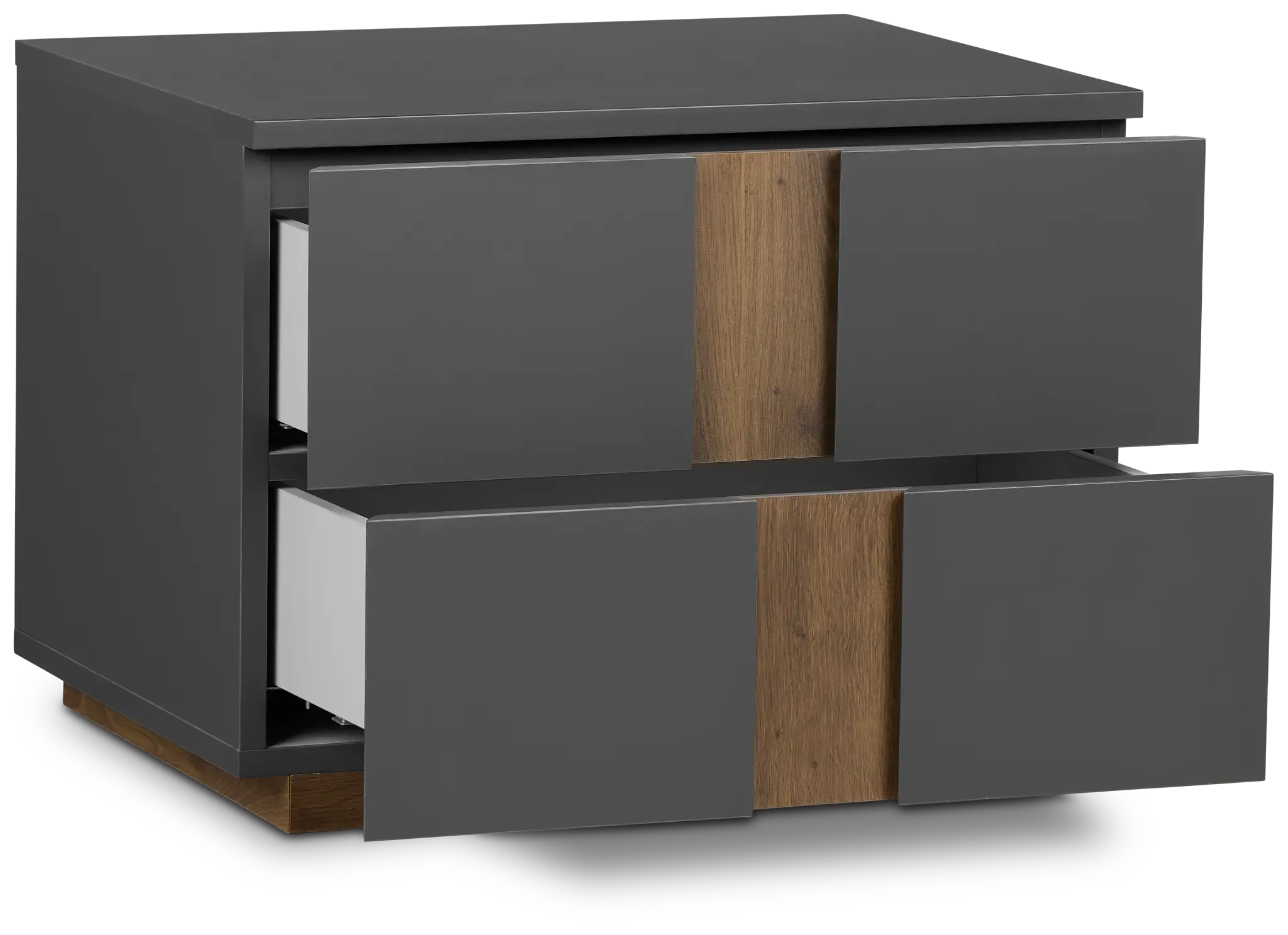 Brasilia Gray 2-drawer Nightstand Brasilia Gray 2-drawer Nightstand