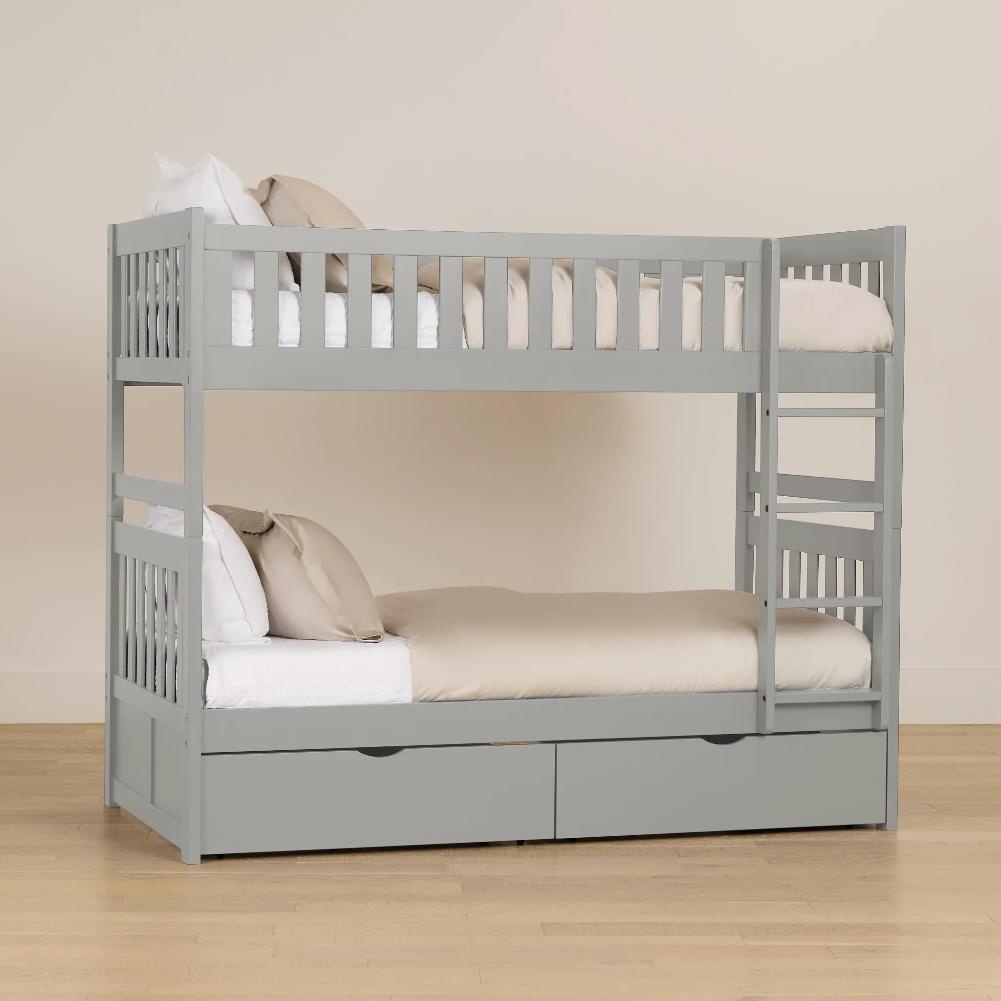 Charleston Gray Storage Bunk Bed