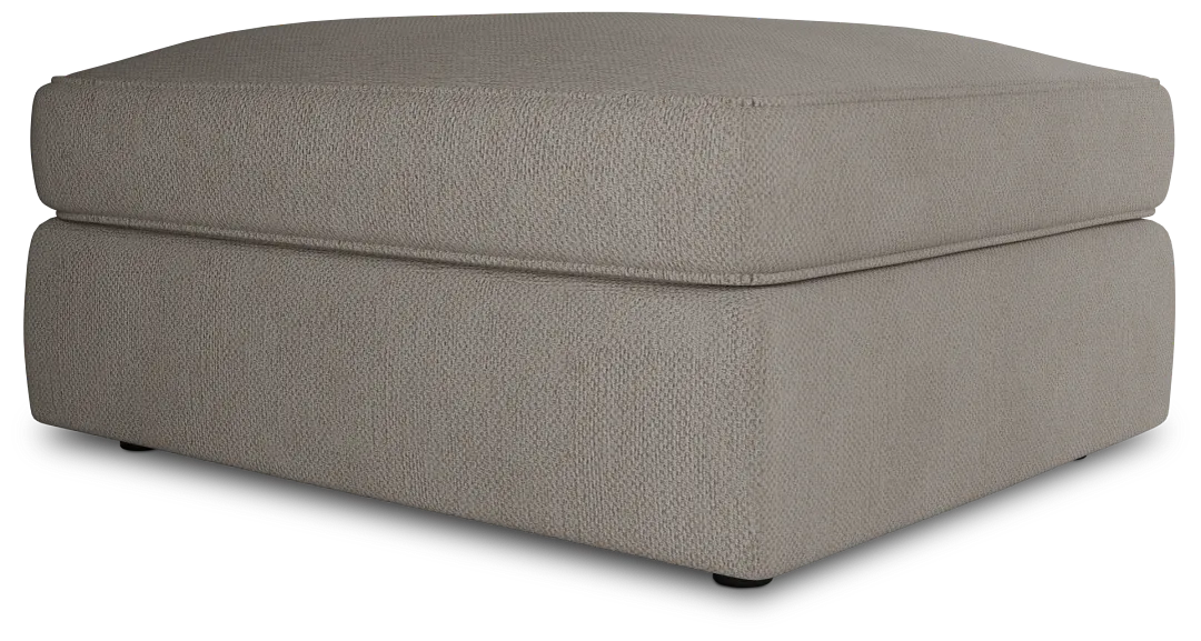 Siesta Revenue Beige Fabric Ottoman