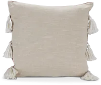 Georgi Brown Leather Accent Pillow