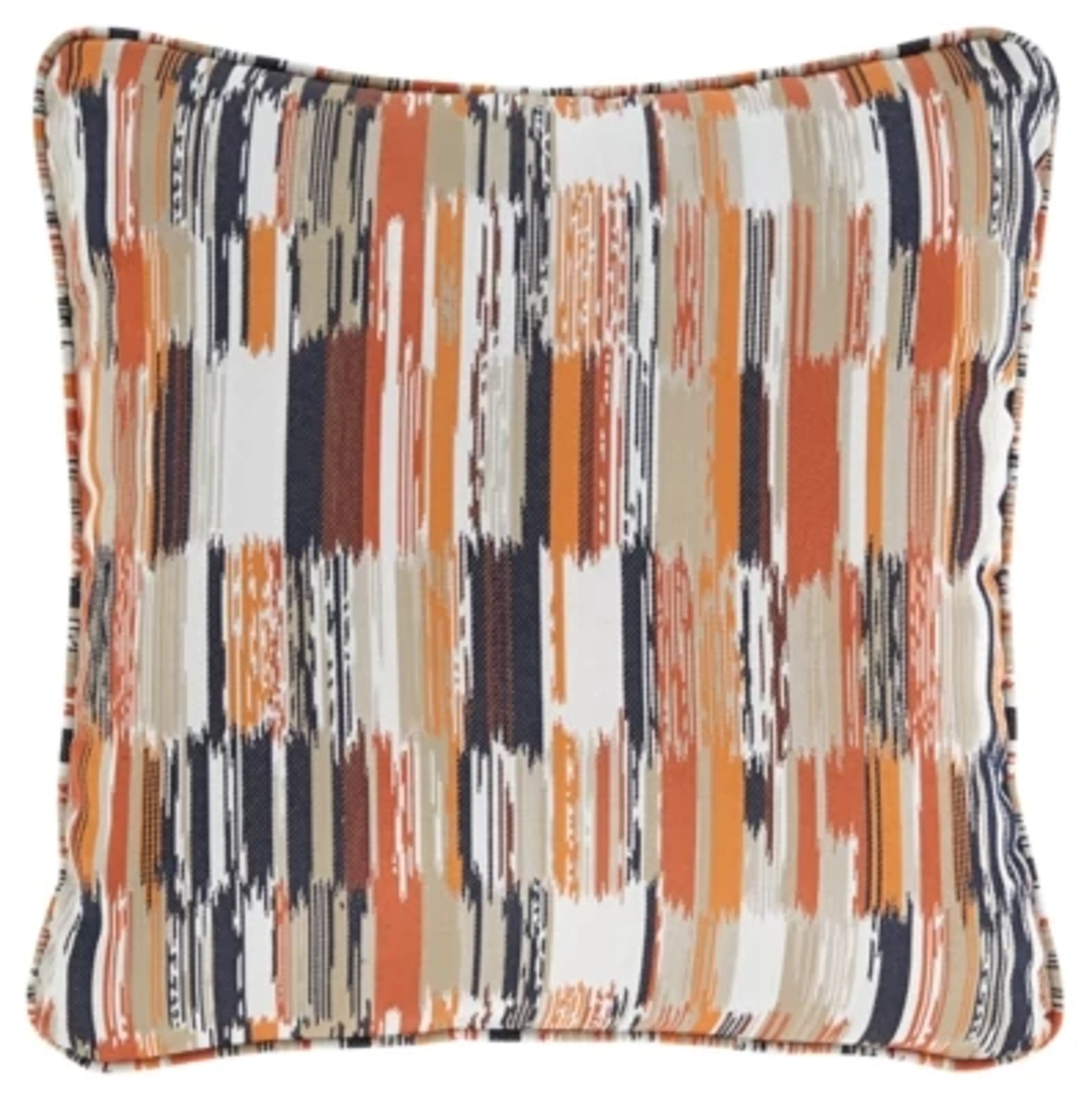 Jadran Orange 20" Indoor/outdoor Square Accent Pillow