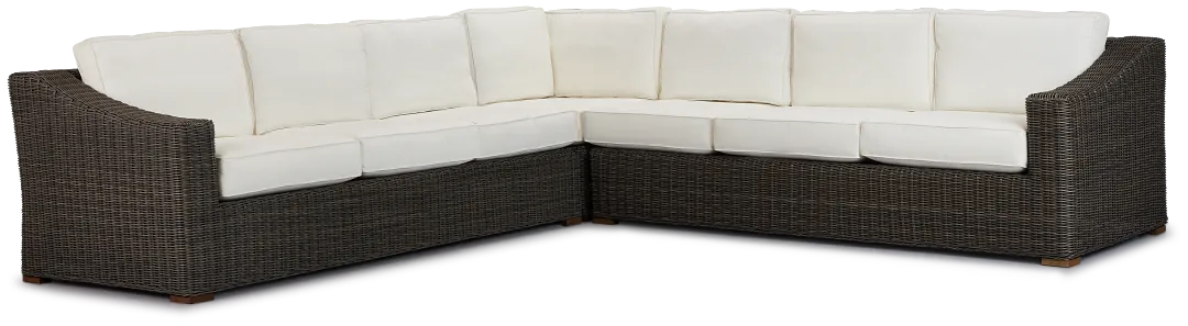 Canyon Gray White Large Two-arm Sectional