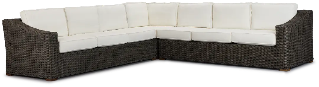 Canyon Gray White Large Two-arm Sectional Canyon Gray White Large Two-arm Sectional