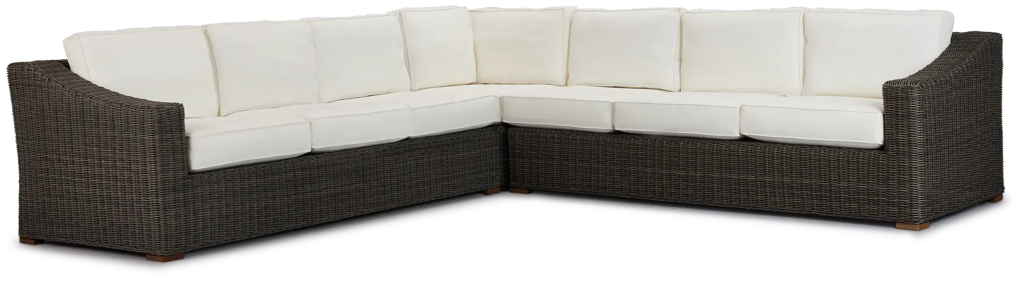 Canyon Gray White Large Two-arm Sectional Canyon Gray White Large Two-arm Sectional