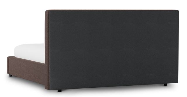 Grayton Elite Dark Brown 44" Upholstered Platform Bed