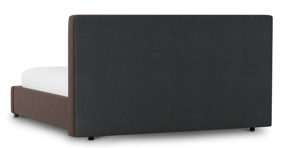 Grayton Elite Dark Brown 44" Upholstered Platform Bed