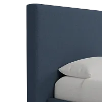 Grayton Maguire Blue 54" Upholstered Platform Bed