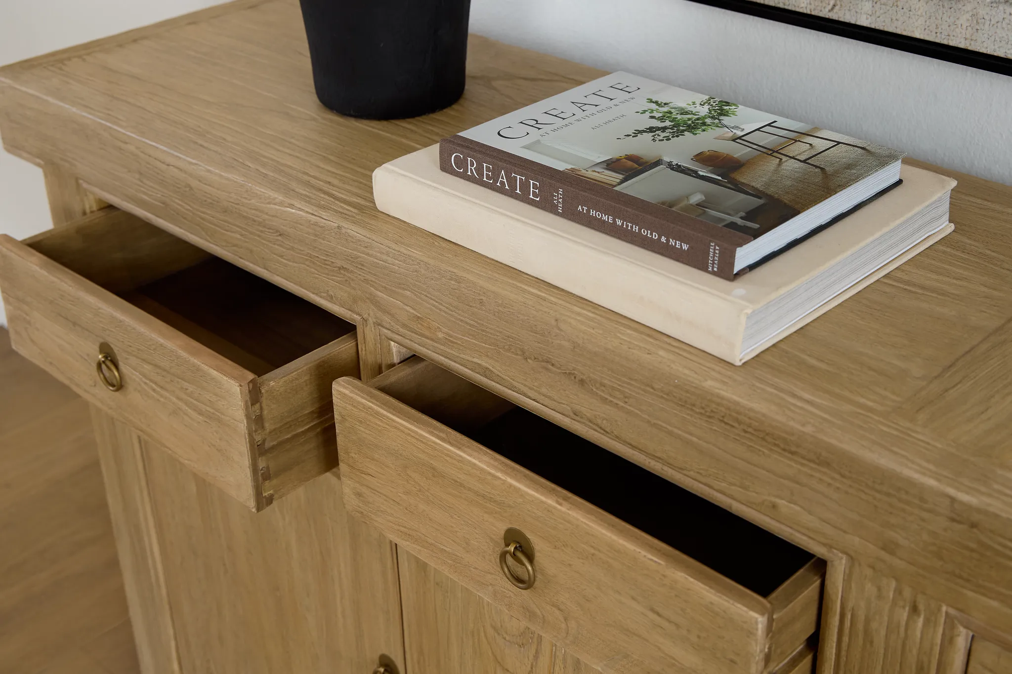 Deven Light Tone Four-door Cabinet