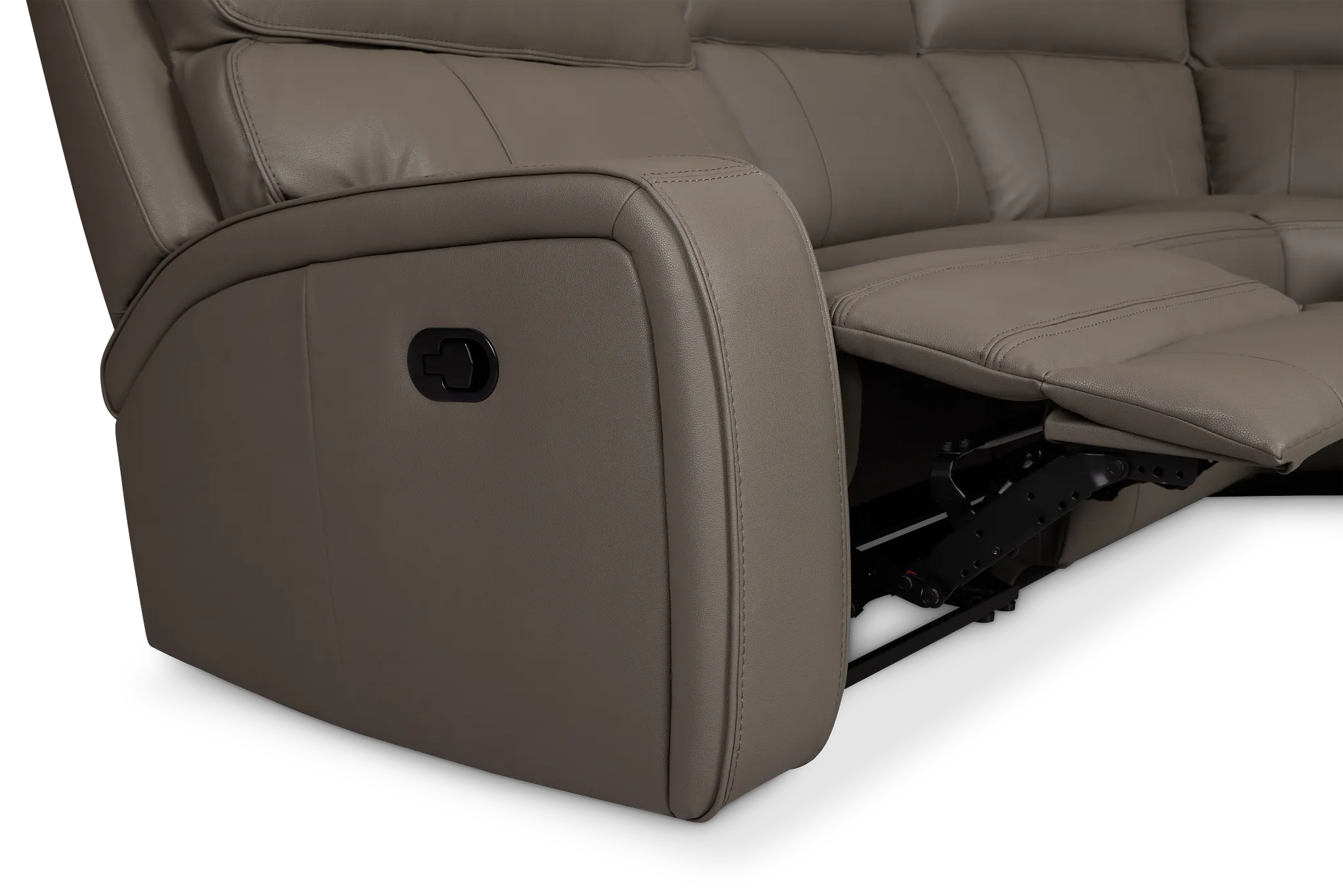 Rhett Gray Micro Large Two-arm Manually Reclining Sectional