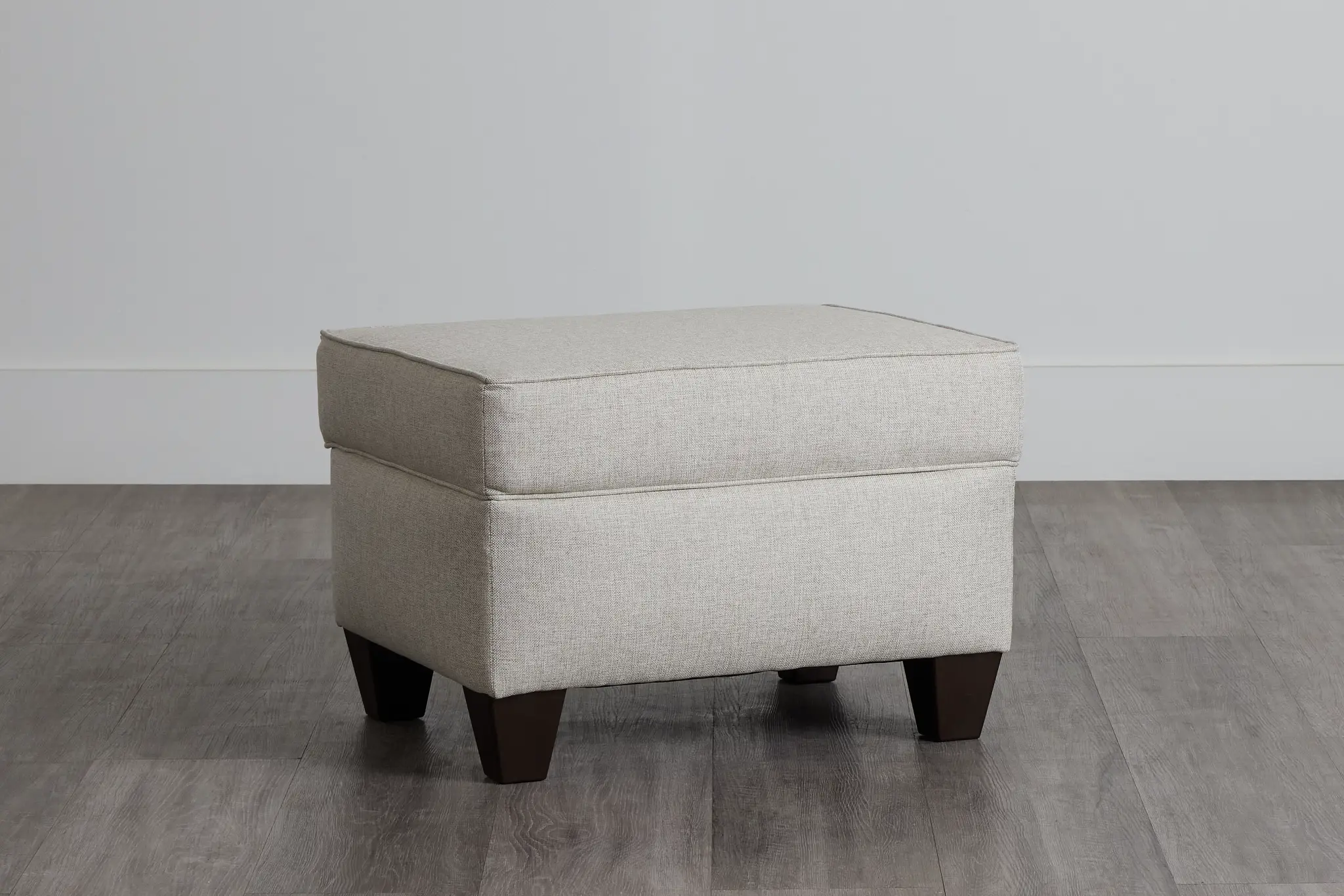Cameron Beige Fabric Ottoman Cameron Beige Fabric Ottoman