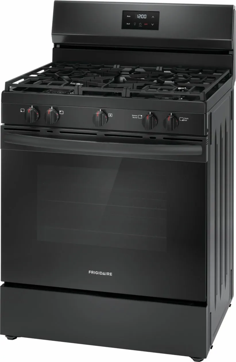 Frigidaire 3052 Series Black Gas Range