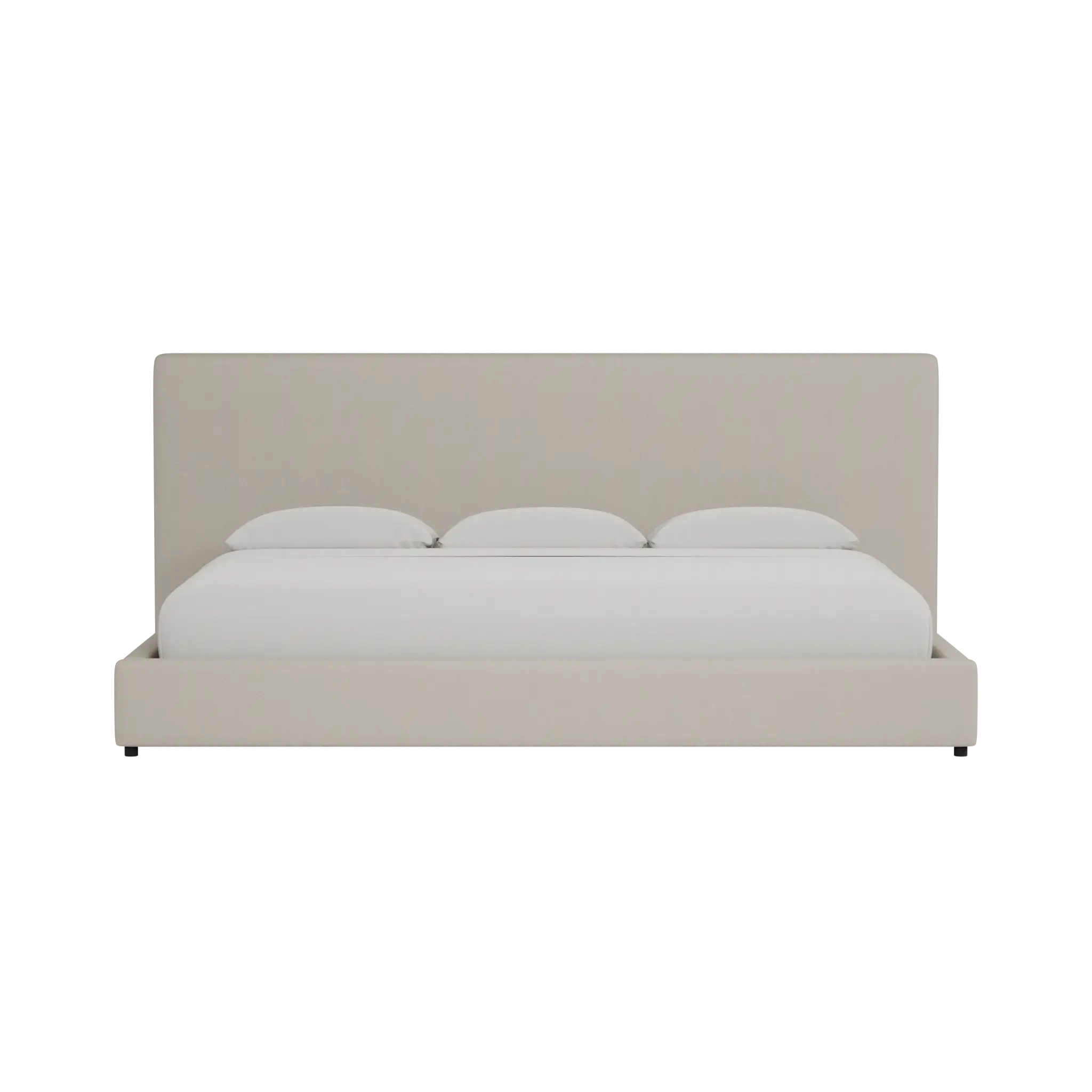 Grayton Suave Beige 54" Upholstered Platform Bed Grayton Suave Beige 54" Upholstered Platform Bed