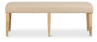 Joplin Light Tone Upholstered Dining Bench