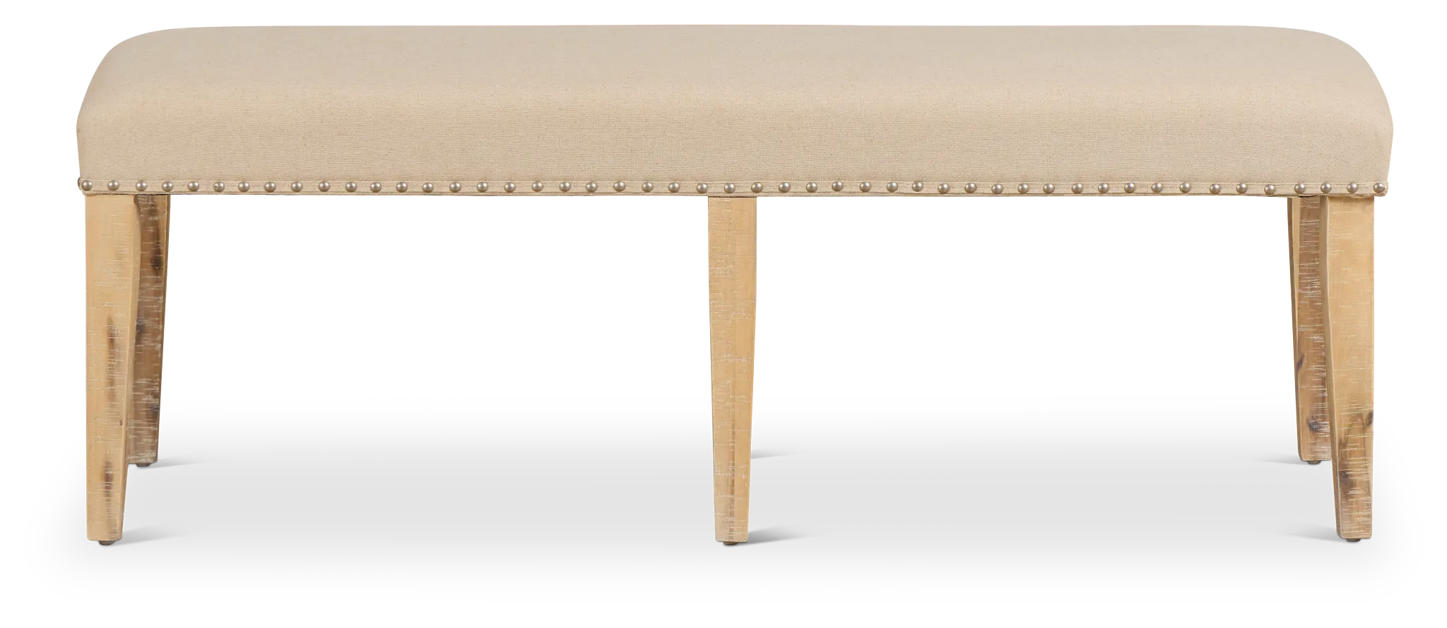 Joplin Light Tone Upholstered Dining Bench