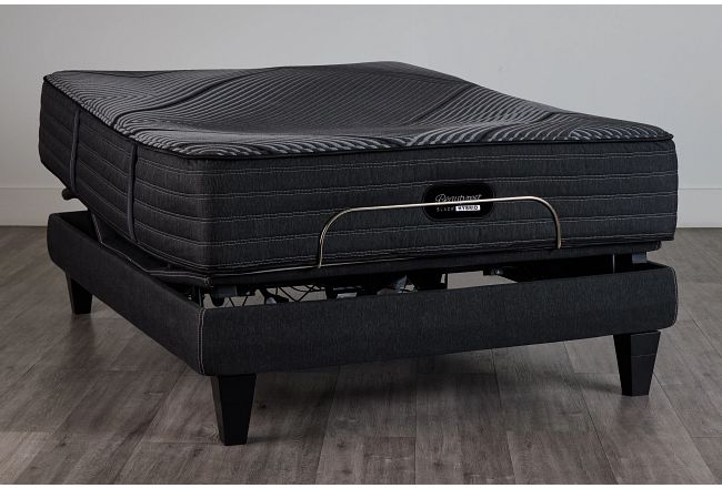 Beautyrest Black Lx-class Plush Hybrid Black Luxury Adjustable Mattress Set