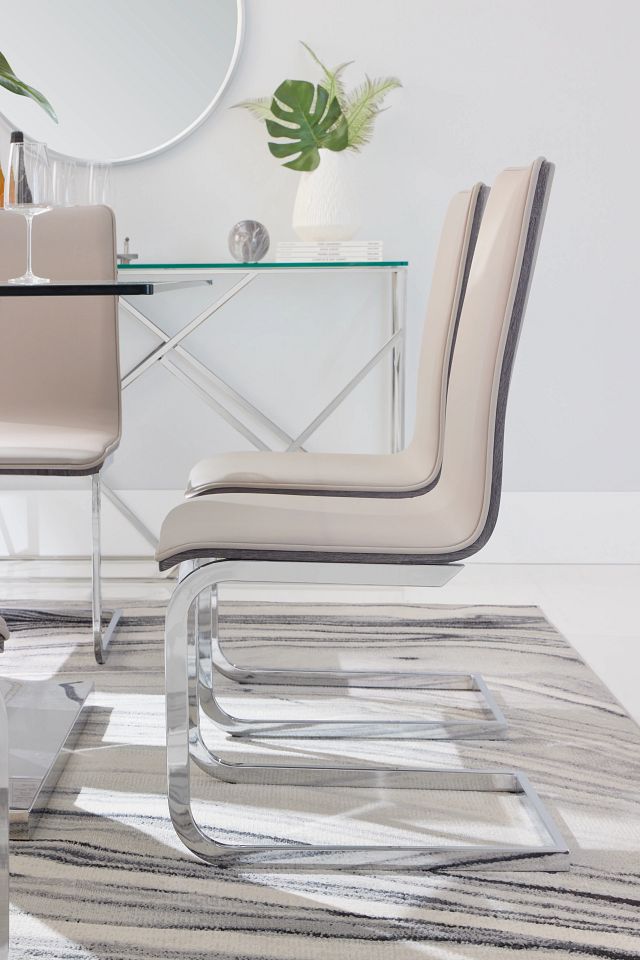 Kendall Beige Upholstered Side Chair