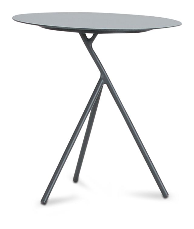 Ibiza Dark Gray Low Accent Table