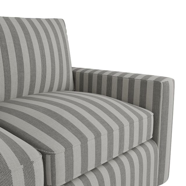 Siesta Sea Lane Dark Gray Fabric Loveseat