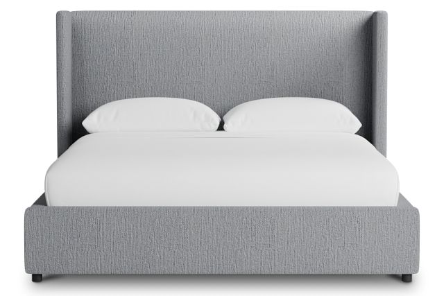 Captiva Revenue Gray 48" Upholstered Shelter Bed