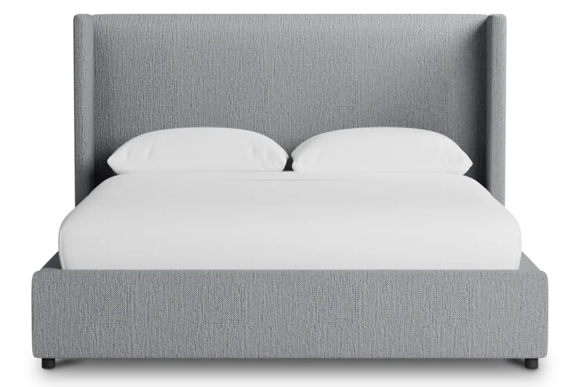 Captiva Revenue Gray 48" Upholstered Shelter Bed